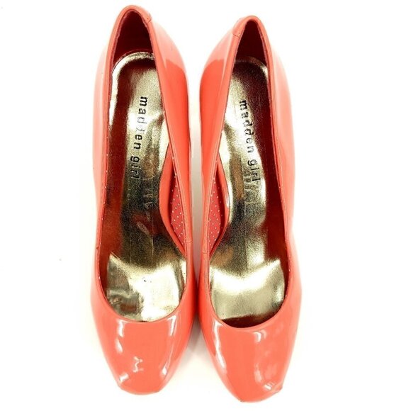 Madden Girl 9 Coral Vegan Patent 4" Heel .75" Platform - Picture 4 of 11
